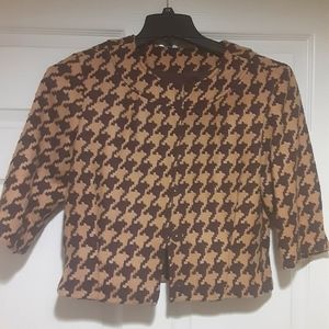 Michael Kors houndstooth blazer